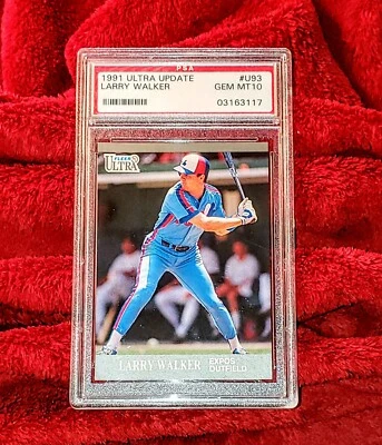 LARRY WALKER ROOKIE 1991 ULTRA UPDATE #U-93  ROOKIE RC PSA 10 🔥 LOW POP - Image 1 of 2