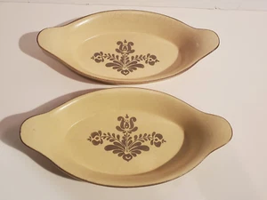 VINTAGE PFALTZGRAFF VILLAGE CERAMIC STONEWARE OVENWARE AU GRATIN DISH #270 LOT/2 - Picture 1 of 6