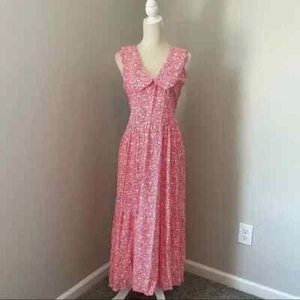 Nuevo con etiquetas Vestido Largo Estampado Grande Zara Rosa Petterpan Talla S - Imagen 1 de 7