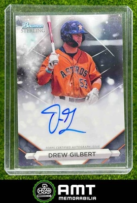 2023 Bowman Sterling #PA-DG Drew Gilbert Prospect Auto Houston Astros - Image 1 of 3