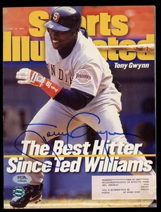 Tony Gwynn Sports Illustrated Magazine Signed Auto PSA/DNA Authenticat ID:471120 - Picture 1 of 2