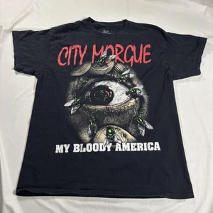 City Morgue Shirt Herren Large schwarz My Bloody America Konzert Tour T-Shirt Hip Hop - Bild 1 von 8