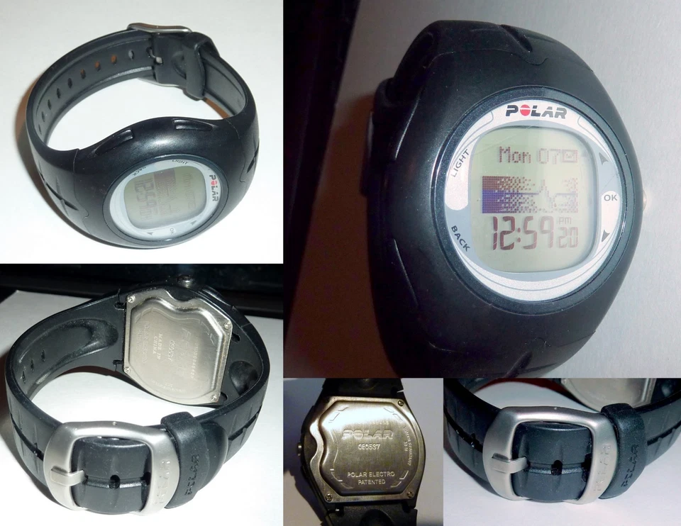 Reloj digital Polar CE0537 deportivo/monitor de frecuencia cardíaca vintage, resistente al agua Foto 1 de 4