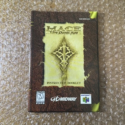 Mace The Dark Age Nintendo 64 N64 ORIGINAL Folleto de instrucciones Manual solamente - Imagen 1 de 4