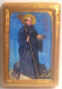 Icona cattolica anglicana e ortodossa San Gallo San Gallo d'Irlanda - Foto 1 di 8