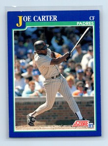 1991 Score Straight from the Pack Joe Carter San Diego Padres #9