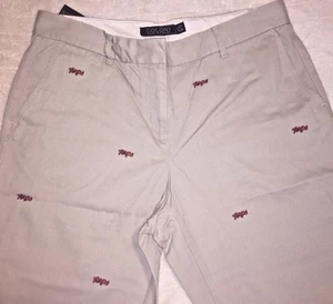 Pantalones Chino Capri Capri Campus Maryland Terps Terrapins Logotipo Damas Capri Totalmente Nuevos - Imagen 1 de 3