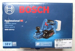 BOSCH PROFESSIONAL CORDLESS PLANER GHO 18V LI 0615990G9S SKIN UNUSED SEALED NEW - Picture 1 of 9