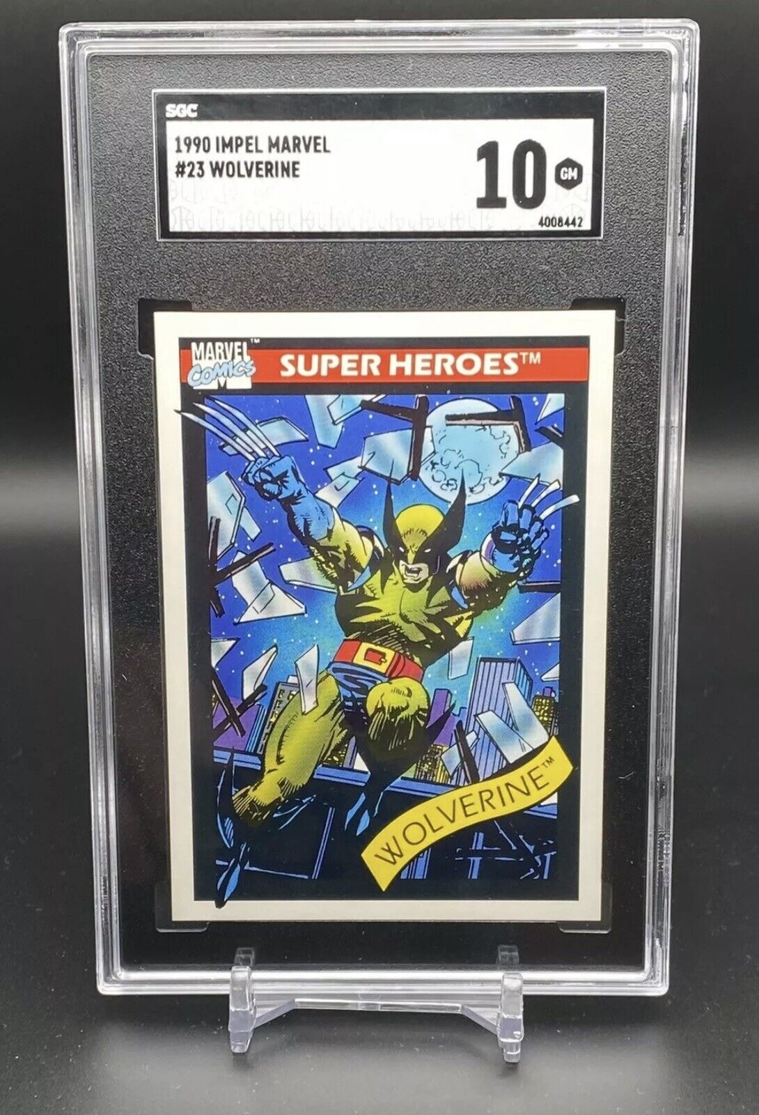 1990 Impel Marvel Universe Wolverine #23 SGC 10 Rookie RC