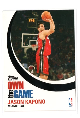 2007-08 Topps Own the Game Jason Kapono #OTG3 Inserto Miami Heat NBA Baloncesto Foto 1 de 2