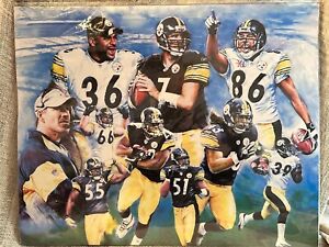 Pittsburgh Steelers Legends Photo/Poster Collage~Ready to Frame Art~16x20