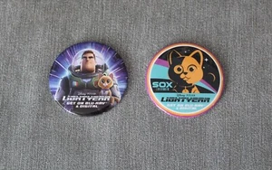 D23 EXPO 2022 DISNEY PIXAR LIGHTYEAR BUTTONS SET OF 2 - Picture 1 of 1