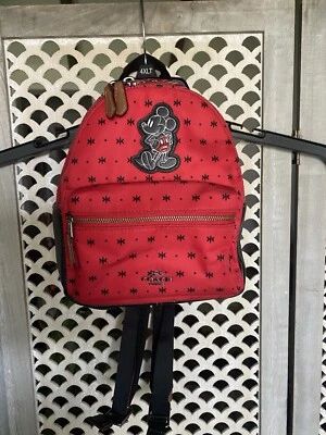 Mini Mochila Coach Mochila Mickey Mouse Edición Limitada F59831 Foto 1 de 4