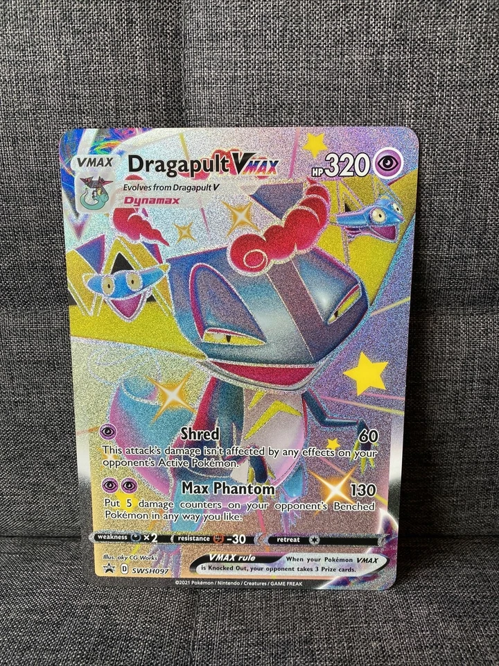 Pokemon Dragapult VMAX Shiny SWSH097 (Jumbo Card)! BOX FRESH! SHIPS TODAY! - Image 1 of 1