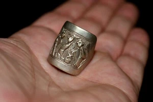 Original Late Ching Period Antique Chinese Silver Ring - Picture 1 of 19