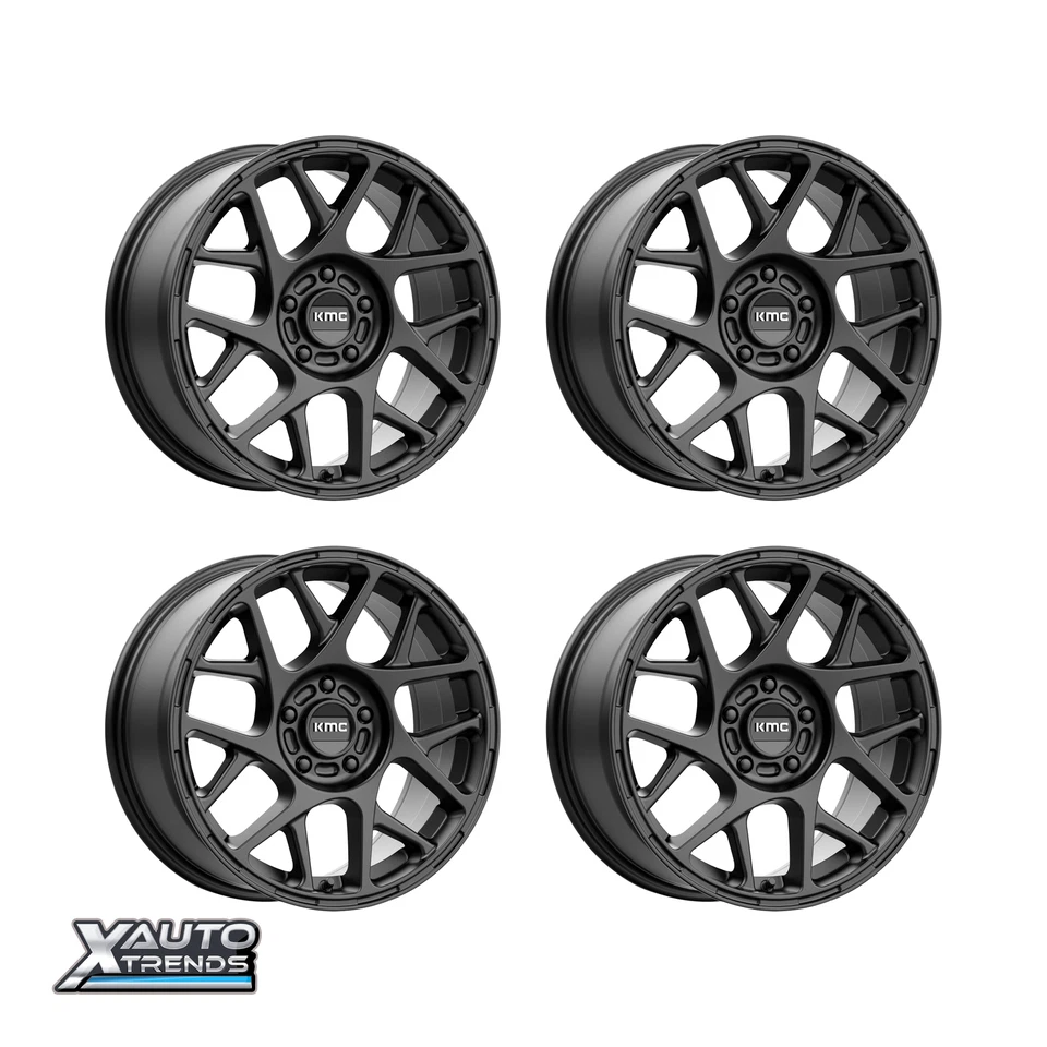 KMC KM708 Bully Negro Satinado 17X8 5X110 38mm (Juego de 4) Foto 1 de 1