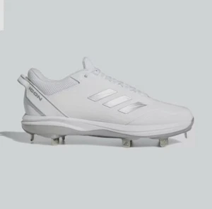 Botín de béisbol Adidas Icon 7 de metal blanco plateado FZ1557 para hombre talla 12,5 nuevo con etiquetas - Imagen 1 de 8