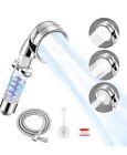 High Pressure Shower Heads, McEu Handheld Showers with Hose Holders, 3 Modes...