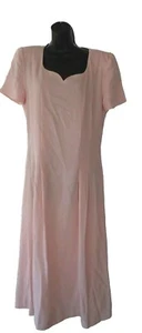 Vintage DW3 For David Dorren Size 10 Sweetheart Neckline Maxi Dress With Seams - Picture 1 of 4