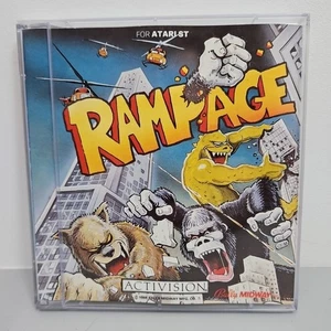 Rampage By Activision Original Boxed Atari ST Game Complete Floppy - Picture 1 of 3