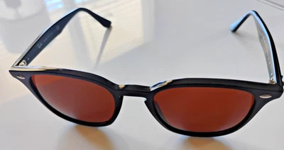 Nuevas gafas de sol Ray-Ban RB 4258 601 71 😎 negras pulidas y lentes de tungsteno 50 mm Foto 1 de 4