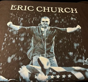 Camiseta de concierto Eric Church The Outsiders World Tour XL negra 2 caras - Imagen 1 de 6