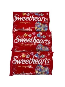 3 Bags Sweethearts Candies The Original 10.5oz Expire 2027! New Sealed Bags - Picture 1 of 3