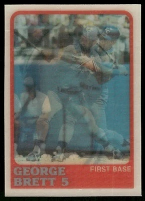 1987 Sportflics George Brett Kansas City Royals #150 - Image 1 of 2