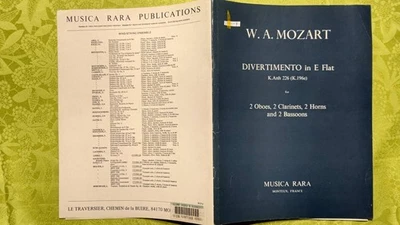 1101-9 Western Book Conductor Large Score Mozart Wind Instrument Octet Divertime - Image 1 of 4