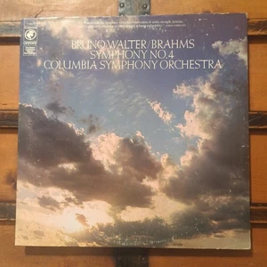 BRUNO WALTER BRAHMS SYMPHONY NO. 4 LP VINYL COLUMBIA SYMPHONY ORCHESTRA - Picture 1 of 4