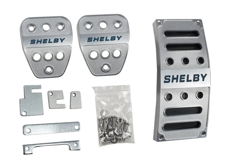 Ford Mustang Shelby GT GT500 2005-2014 Billet Gas Freno Embrague Pedal Cubiertas Foto 1 de 4
