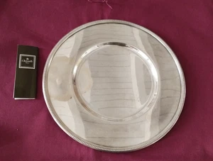 1 assiette de presentation en métal argenté Christofle modèle perles - Imagen 1 de 10