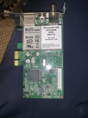 Hauppauge WinTV-HVR-1250 ATSC/QAM/NTSC PCIe TV Tuner Card — Rev D4D9 - Image 1 of 3