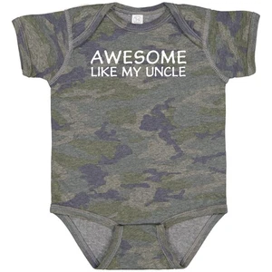 Inktastic Awesome Like My Uncle Baby Bodysuit Loves Me From Nephew Love Cute - Picture 1 of 8