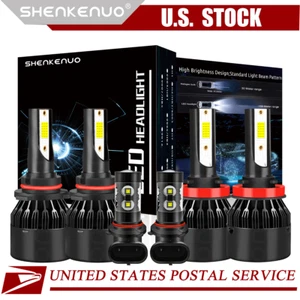 LED Headlight Fog Light Bulb FOR Dodge Ram 1500 2500 3500 4500 5500 2009-2018 6X - Picture 1 of 13