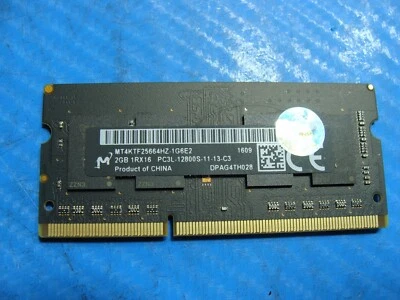 Apple A1278 Laptop Micron 2GB Memory PC3L-12800S-11-13-C3 MT4KTF25664HZ-1G6E2 - Image 1 of 2