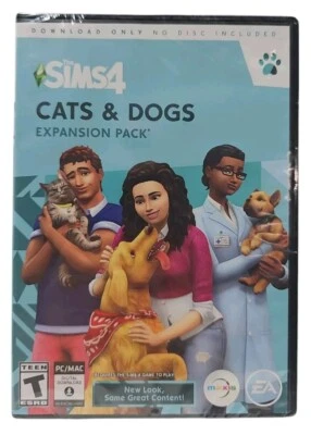 Sims 4: Cats & Dogs - PC Expansion Pack New Factory Sealed - Image 1 of 2