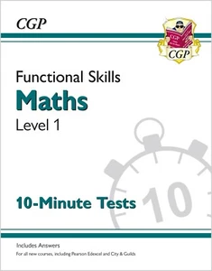 Functional Skills Maths Level 1 - 10 Minute Tests with Answer CGP - Picture 1 of 9