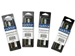 NEW | LOT OF 4 |AddOn memory AM1866D3DR4RN/16G | 1866MHz 1.5V REGISTERED DUAL - Picture 1 of 5