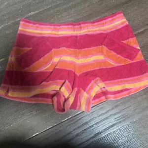Y2K Express Frottee-Shorts mehrfarbig klein mit Taschen ohne Schnur - Bild 1 von 7