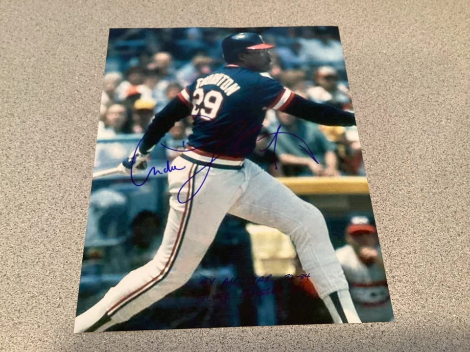 Andre Thornton Signed Autographed 8x10 Photo - Multiple INSC - Cleveland Indians Foto 1 de 1