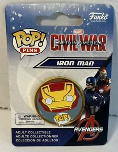 Iron Man Avengers Civil War Funko Pop! Pin Marvel New - Picture 1 of 4