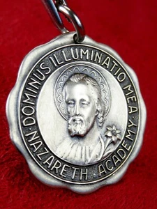 Vintage Nazareth Academy St. Joseph Scholastic Sterling Medal Arts Hallmarked - Picture 1 of 11