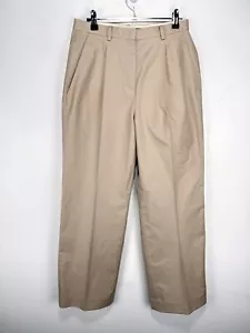 Brooks Brothers Advantage Chino Pants Women Size 6 Khaki Pleated 100% Cotton - Picture 1 of 7