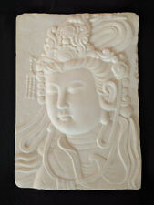 Guan Yin Guanyin Lotus Buddha  Sculpture Marble Plaque