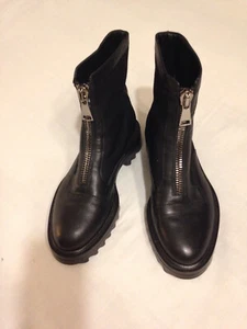 TAMARA MELLON UNDERGROUND ZIP LUG SOLE COMBAT BOOTS IN BLACK SIZE 36 - Bild 1 von 16