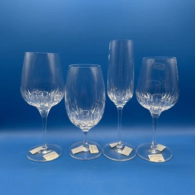 Reed & Barton Clear Glass Made in Slovenia Lot of 4 Glasses - Image 1 of 4