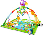 Fisher-Price Playmat Rainforest Music & Lights Deluxe Gym with 10+ Toys &... 