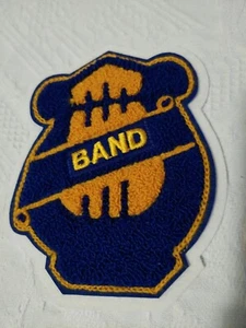 Unused Blue & Gold Band Letter Patch Highschool Letterman's Jacket - Picture 1 of 2