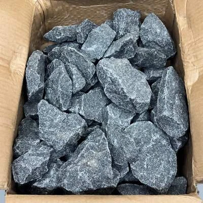 Olivine Diabase Sauna Heater Stones (44 lbs) 2-4" Grey - Image 1 of 4